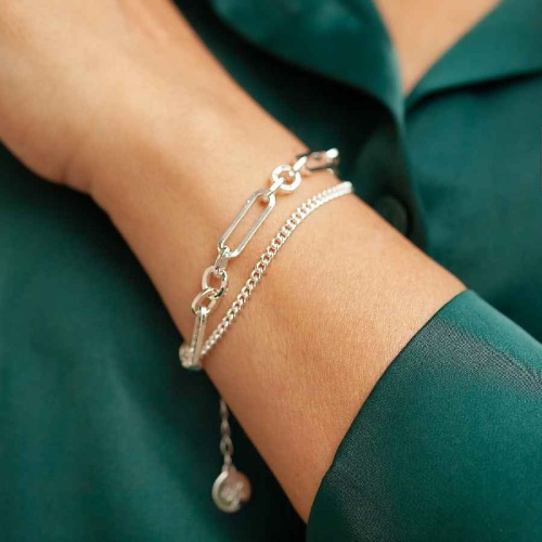 Браслет Fiore Luna Double Сarabiner, CL6096 S фото 2