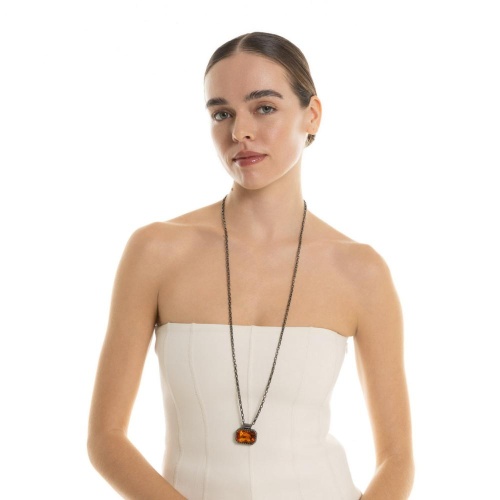 Колье Katerina Vassou, Pitch, с кристаллом, KV26.1-406228BORANGE оранжевый фото 2