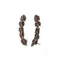 Серьги Alcozer&J, ветвь, AL-O38-26-R золотистый