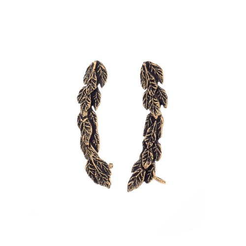 Серьги Alcozer&J, ветвь, AL-O38-26-R золотистый