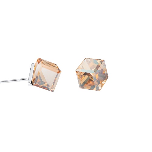 Пусеты Fiore Luna Crystal Golden Shadow, SWE1127/2 CGS S фото 2