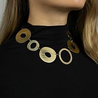 Колье Dansk Copenhagen, Alaya, с овалами неправильной формы, DNSK25.2-9C2501001 золотистый