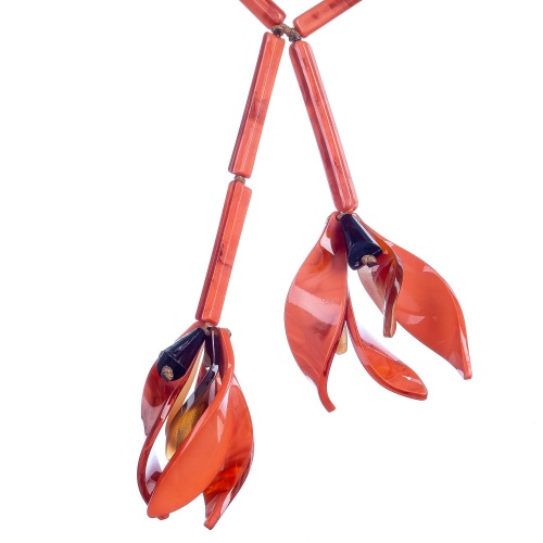 Колье Laguna, Sonata, со вставками из смолы, LF-50936 розовый фото 2