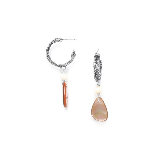 Серьги Nature Bijoux, Panama, жемчужный и коричневый перламутр, NB22.1-12-77341 коричневый