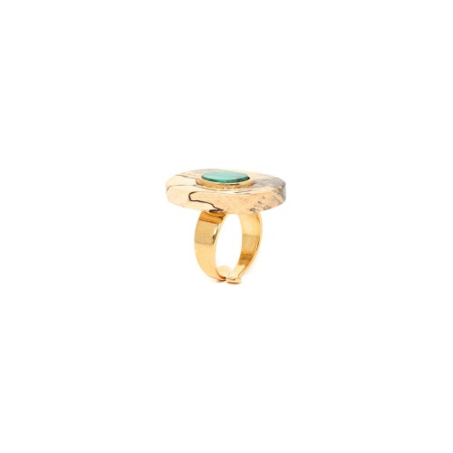 Кольцо Nature Bijoux, Bergame, разъемное,тамариндовое дерево и малахит, NB22.2-19-24510 бежевый фото 7