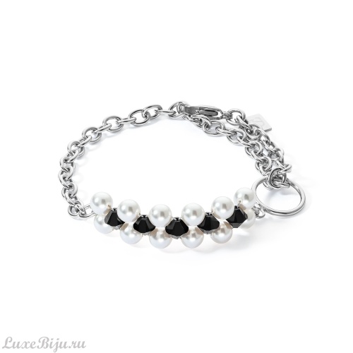 Браслет Coeur de Lion Black-Silver, 4080/30-1317