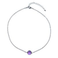 Колье Lanzerotti, Glicine, с аметистом, LZ-24.04-204 фиолетовый