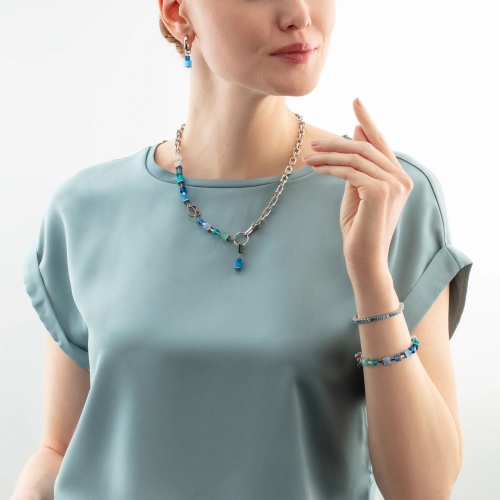 Серьги Coeur de Lion Blue-Turquoise, 4712/21-0706 фото 6