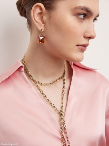 Серьги Fiore di Firenze OR0410 CHAMPAGNE фото 3