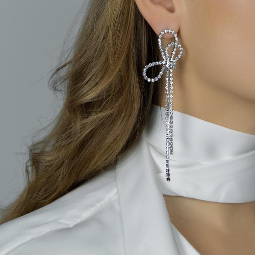 Серьги Moon Paris, Bohemia, бант с кристаллами, MB-26.01-009 хрустальный фото 2