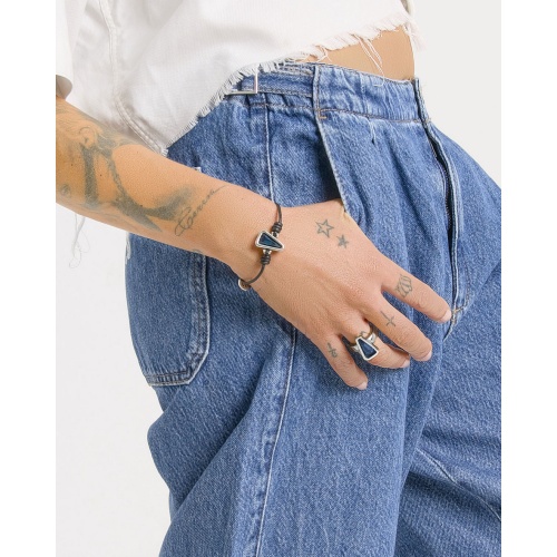 Кольцо Tra-la-ra, Vertice, разъемное, с кристаллом, TLR25-250P301 синий фото 2