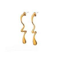 Серьги Dansk Copenhagen, Courage Waterproof, удлиненные, DNSK26.1-3W2601014 золотистый