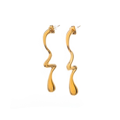Серьги Dansk Copenhagen, Courage Waterproof, удлиненные, DNSK26.1-3W2601014 золотистый