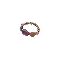 Кольцо Lanzerotti, Alhambra, стрейч, с турмалином и гематитом, LZ-25.04-119 зеленый