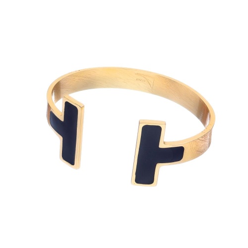 Браслет Francesca Bianchi, кафф, с эмалью, FB25.2-27B черный, 6,5см