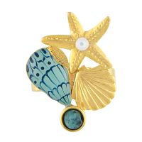 Кольцо TARATATA, Archipel, разъемное, со смолой, стразами и кварцем, TT-E24-03407-204 синий