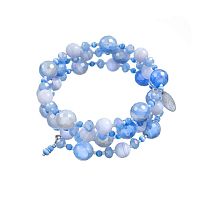 Браслет Lanzerotti, Costa Azzurra, с агатом, кошачьим глазом и кристаллами, LZ-26.04-096 голубой