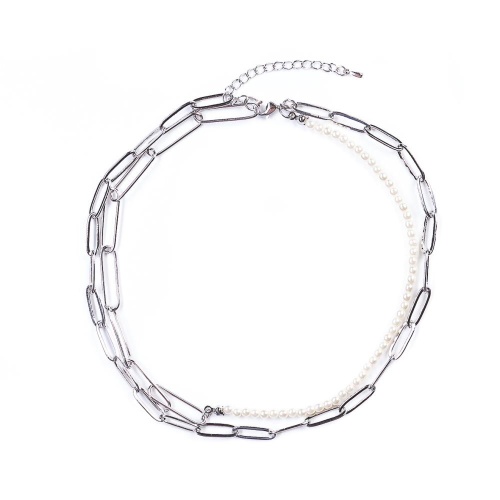 Колье Moon Paris, Ringo, с жемчугом, MR-22.04-106 серебристый