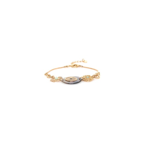Браслет Franck Herval, Giselle, палаванский перламутр, Swarovski, FH26.2-13-73453 серый