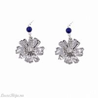 Серьги Ester Bijoux Маргаритки OR1006/M-S/BL BW