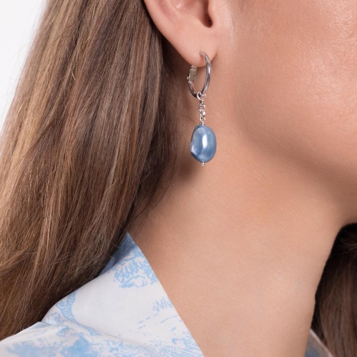 Серьги Lanzerotti, Marino, с жемчугом барокко, LZ-25.06-172 голубой фото 2