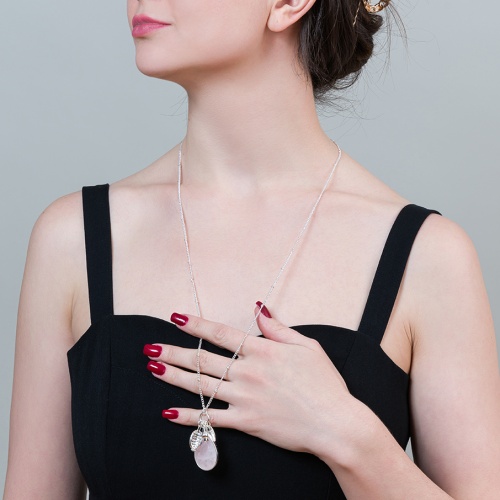 Колье Fiore Luna ROSE QUARTZ, LN5125 R/S фото 2