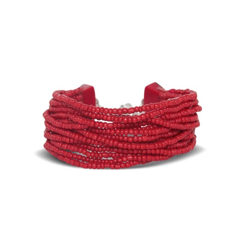 Браслет Nature Bijoux, Sumida, с перламутром и бисером, NB26.2-13-44601 красный