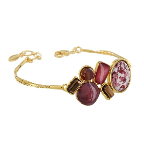 Браслет TARATATA, Manufacture, со смолой и стеклянными бусинами, TT-W23-01301-203 красный