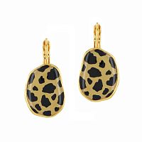 Серьги TARATATA, Swahili, с цветной смолой и росписью, TT-E26-03716-20M золотистый