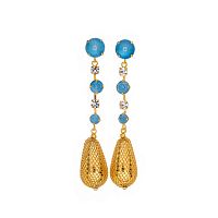 Серьги Celeste G, с кристаллами Swarovski, CS26.1-1032 голубой
