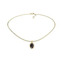 Колье Qudo TIVOLA UNICA big (G/P) Jet 3cm, 420513