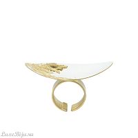 Кольцо Katerina Vassou, Tenor, разъемное, с геометрическим элементом, KV26.1-406055GWHITE белый