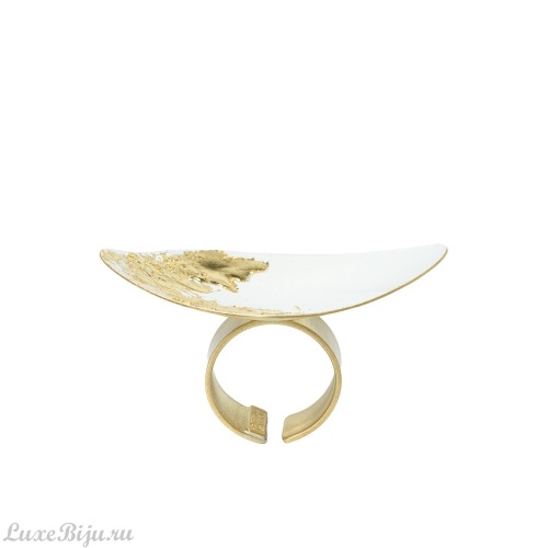 Кольцо Katerina Vassou, Tenor, разъемное, с геометрическим элементом, KV26.1-406055GWHITE белый