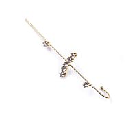 Серьга Moon Paris, Ringo, кафф, с кристаллами, MR-22.04-180 золотистый