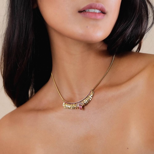 Колье Franck Herval, Irene, с кристаллами Swarovski, FH24.2-15-64170 золотистый фото 5