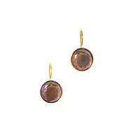 Серьги Catherine Bijoux, Handmade crystal, с кристаллом, CB26.1-5566FG фиолетовый