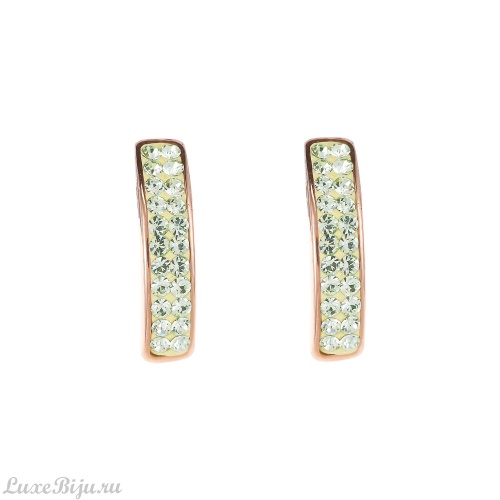 Серьги Coeur de Lion Light Green 0214/21-0520
