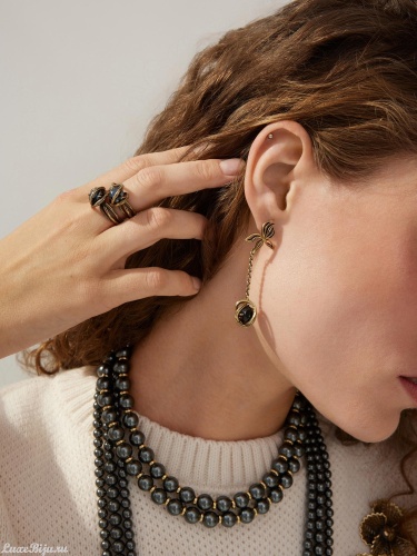 Серьги Fiore di Firenze OR0947 NERO фото 2