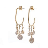 Серьги Moon Paris, Bohemia, с кристаллами, MB-23.12-036 золотистый