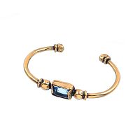 Браслет Thot Gioielli, кафф, с рейнстоуном, TG25.1-BRV21 синий