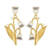 Серьги TARATATA, Amourette, с цветной смолой и стеклянными бусинами, TT-T23-02902-201 белый