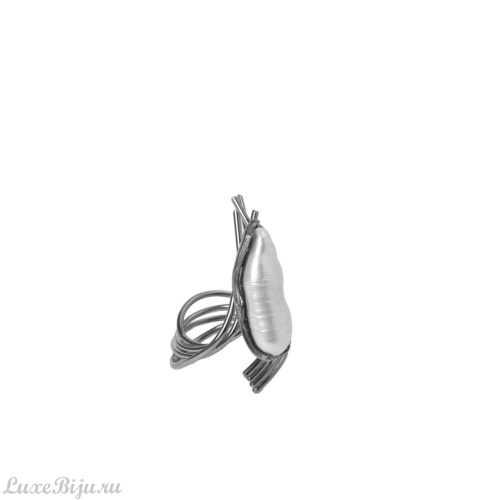 Кольцо Katerina Vassou, Hesperia, разъемное, с жемчугом, KV26.1-308359 серебристый