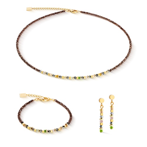 Серьги Coeur de Lion Brown-Olive, 4359/21-1109 фото 3