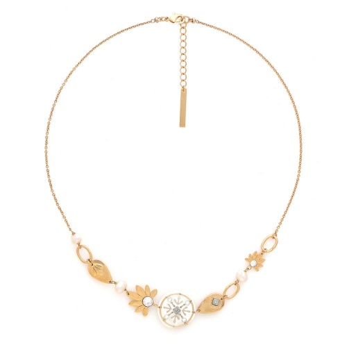 Колье Franck Herval, Fiona, с жемчугом, перламутром и Swarovski, FH26.2-15-64723 белый