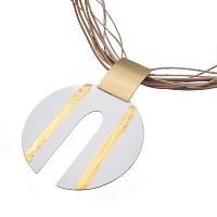 Колье Katerina Vassou, Chevalier, многослойное, с подвеской, KV23-306603 белый