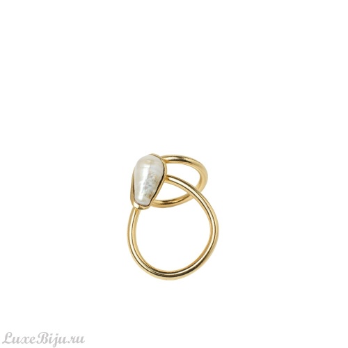 Кольцо Katerina Vassou, Downbeat, с жемчугом, KV26.1-406064G золотистый, 18