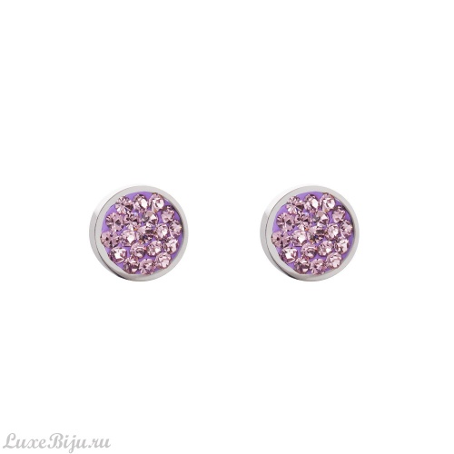 Пусеты Coeur de Lion Light Amethyst 0118/21-0826