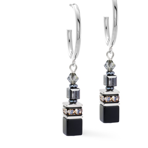 Серьги Coeur de Lion Black-Silver, 3021/21-1317 фото 2