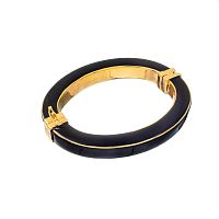 Браслет Francesca Bianchi, кафф, с эмалью, FB25.2-BF6 черный, 7см