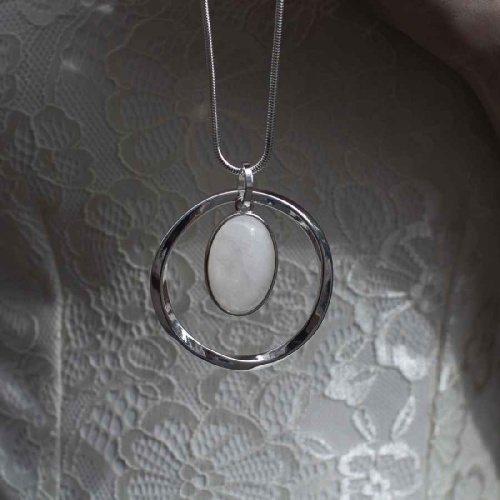 Колье Fiore Luna WHITE OPAL, LN5138 BW/S фото 2